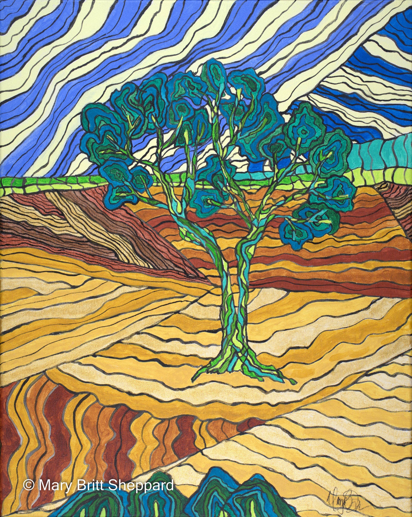 Vibrant Tree (Castro Verde, Portugal)